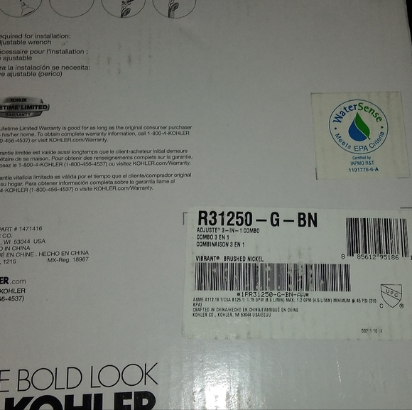 Kholer Adjuste 3-in-1 Multifunction shower kit - Picture 2 of 3